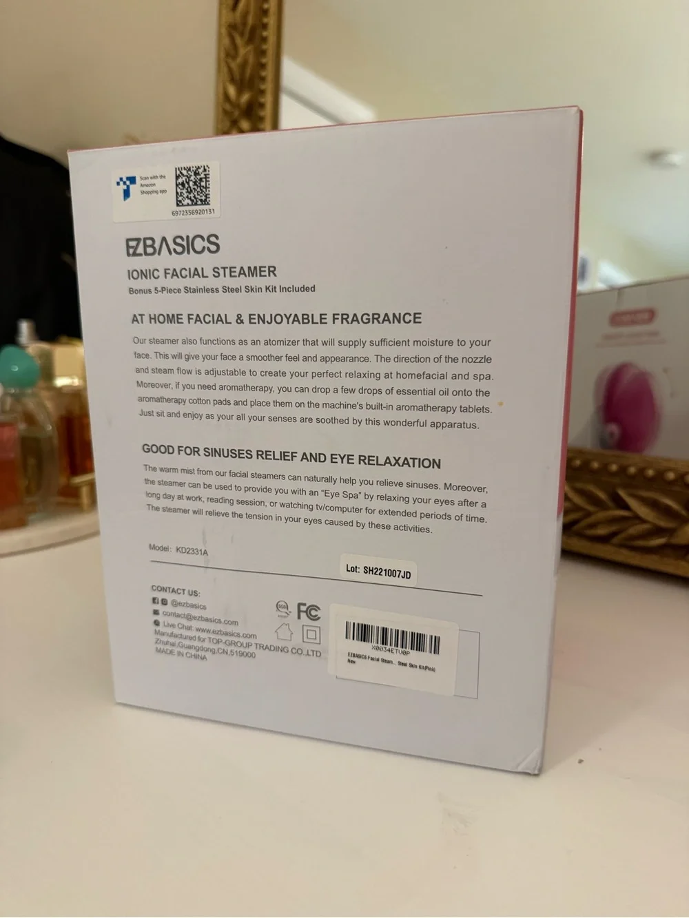 EZBASICS Ionic Facial Steamer